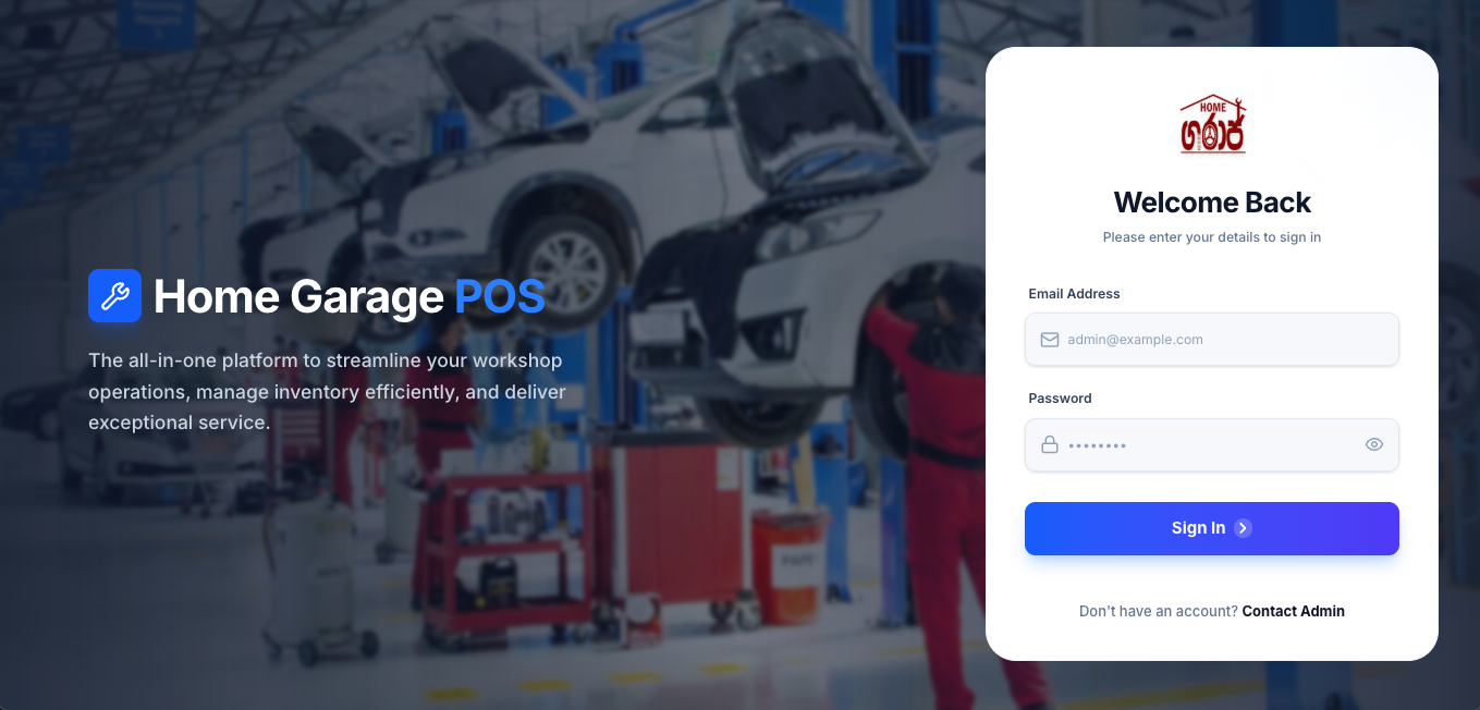 GARAGE POS SYSTEM